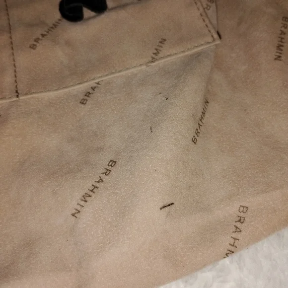 Vintage Brahmin Julie Smooth Black Brown  Leather Handbag Shoulder Bag Purse - Picture 13 of 16